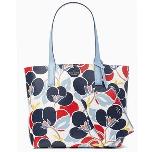 NEW Kate Spade mya breezy floral reversible tote